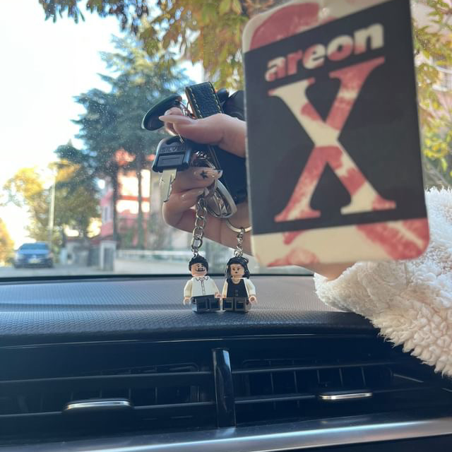 Kişiye Özel Çiftli Minifigür Anahtarlık