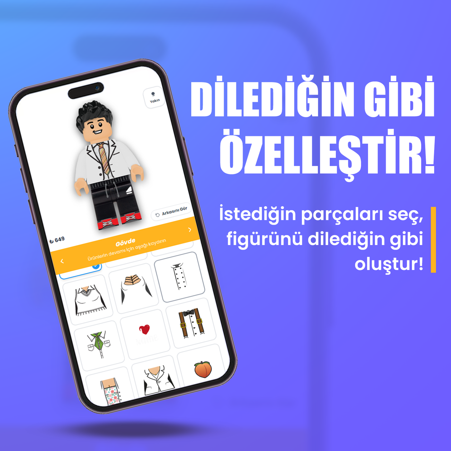 Kişiye Özel Minifigür Çiftli